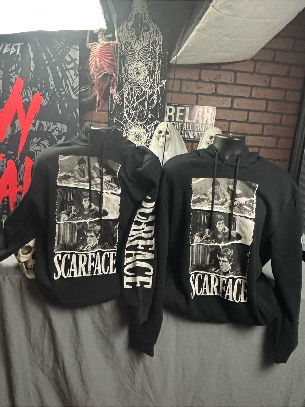 Title:
Reason Brand Scarface Tony Montana Black Hoodie – L & XL